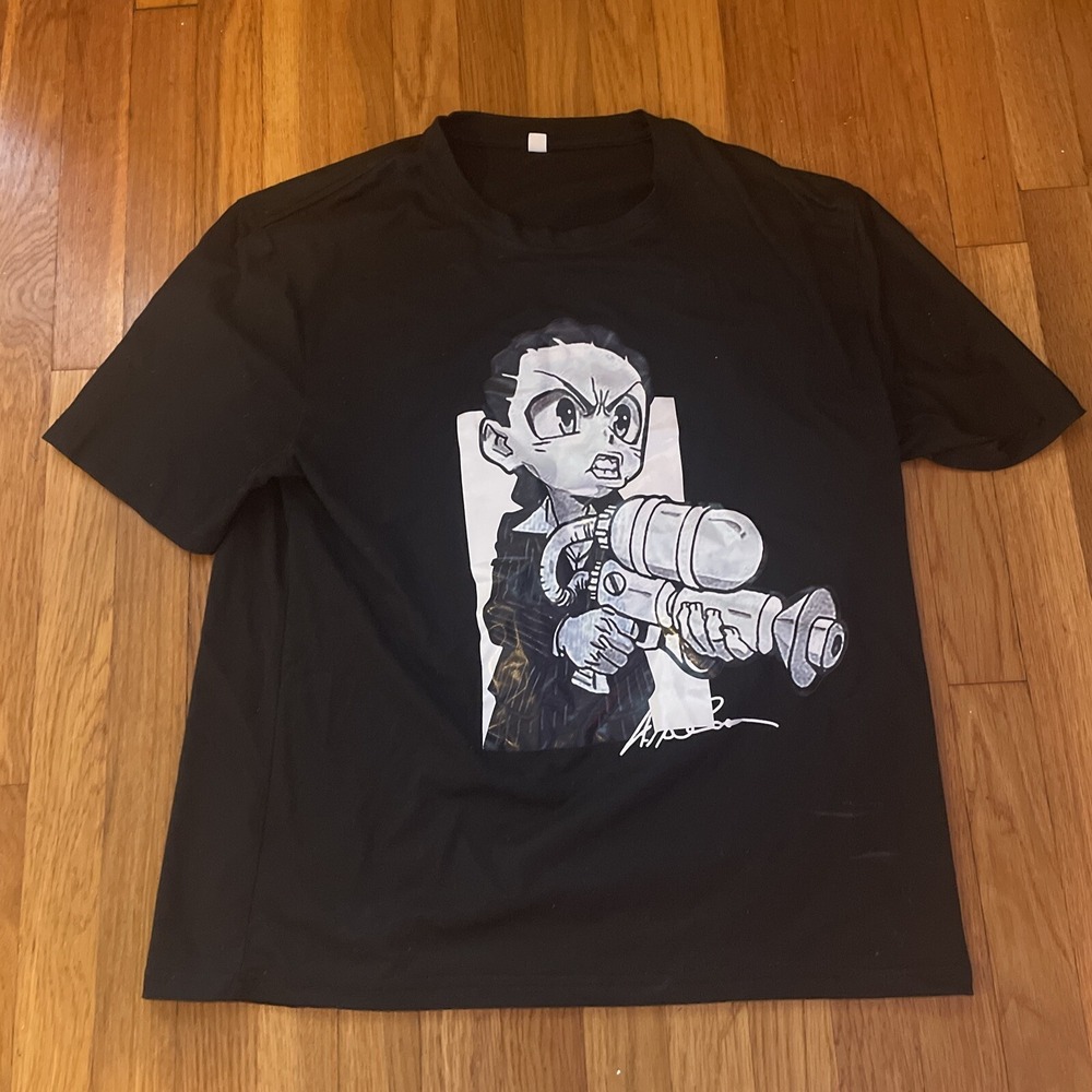 deKryptic The Boondocks Say Hello To My Little Friend‎ Black Shirt Size XL